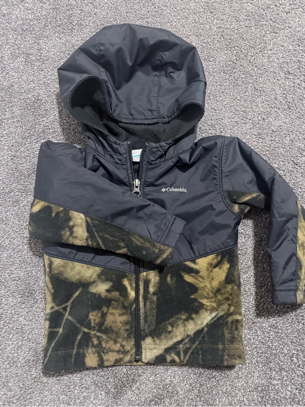Columbia Kids Camo Fleece Full-Zip Hooded Jacket Size 18-24 month